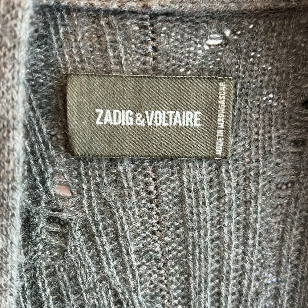 Zadig & Voltaire Rosany C Destroy Cardigan - Picture 2 of 4
